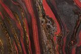 Free-Standing Polished Tiger Iron Stromatolite - Ga #222115-1